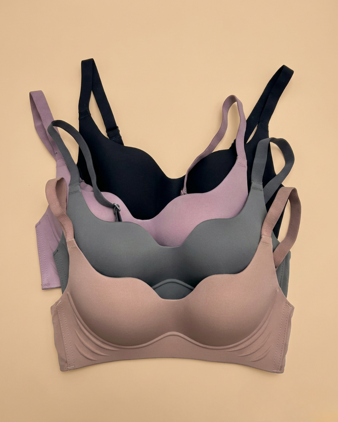 Seamless T-Shirt Bra in Space Blue