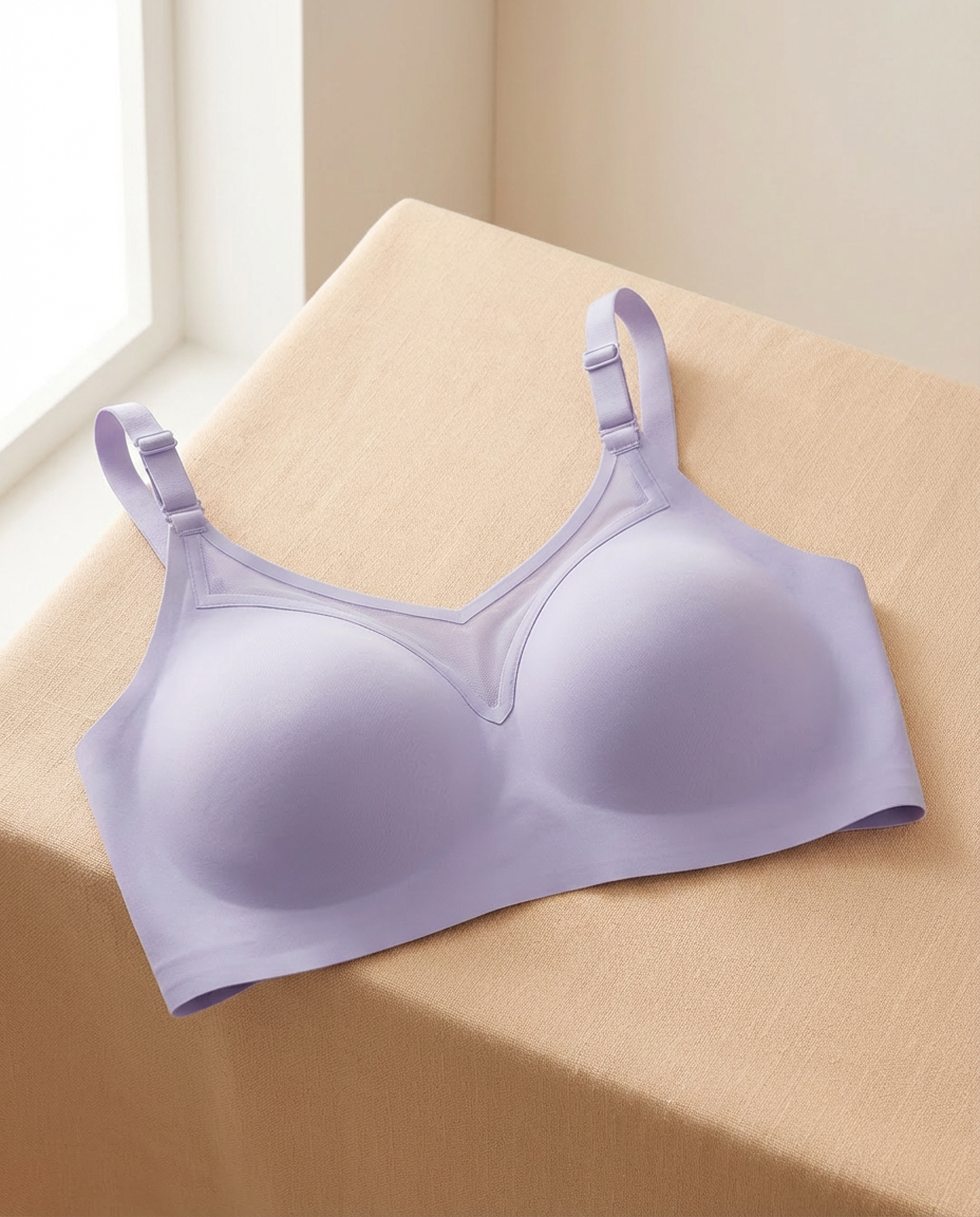 Mesh Minimizer Bra in Mint