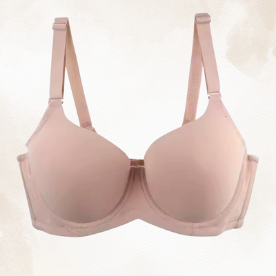Comfort Curve Bra in Pink, front view — SHAPE Lingerie