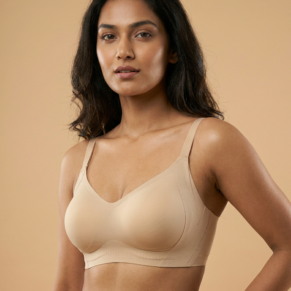 SHAPE Longwear Bra in Beige, built for a fifteen-hour day