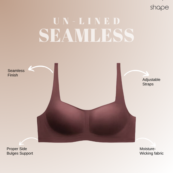 SHAPE Un-Lined Bra promotional image in soft pink tones