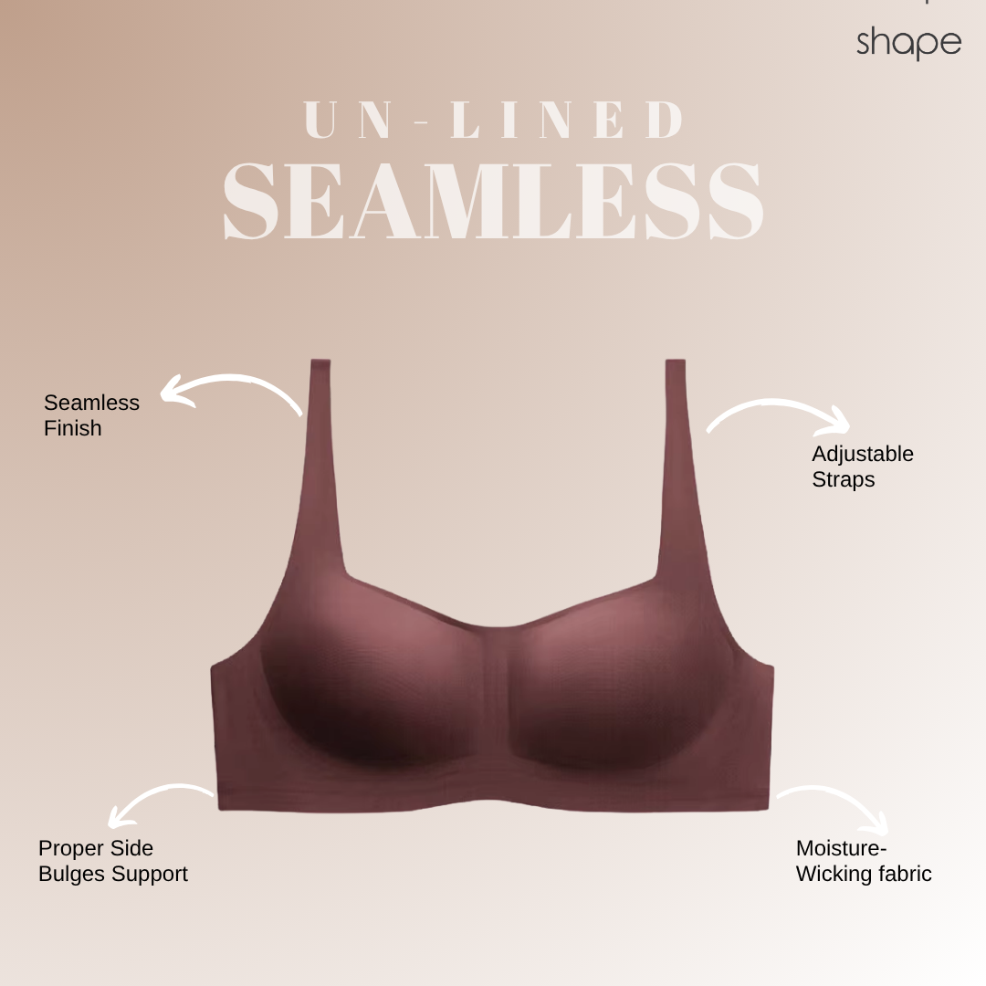 SHAPE Un-Lined Bra promotional image in soft pink tones