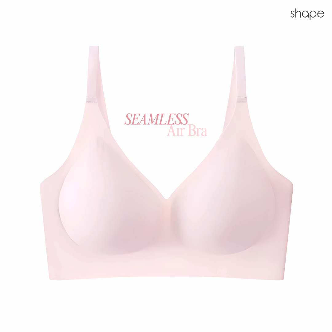 Seamless Air Bra in Coffee on model front view
