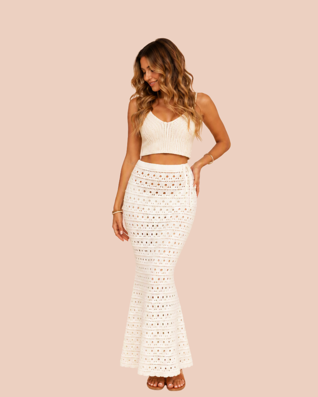 Boho Knitted Skirt