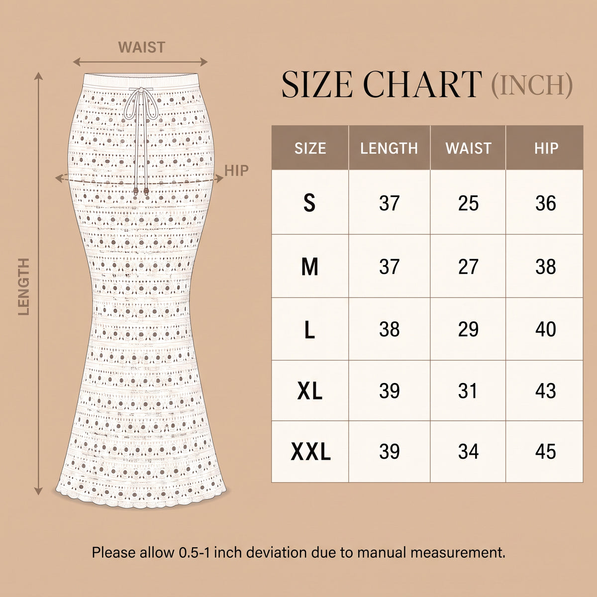 Boho Knitted Skirt