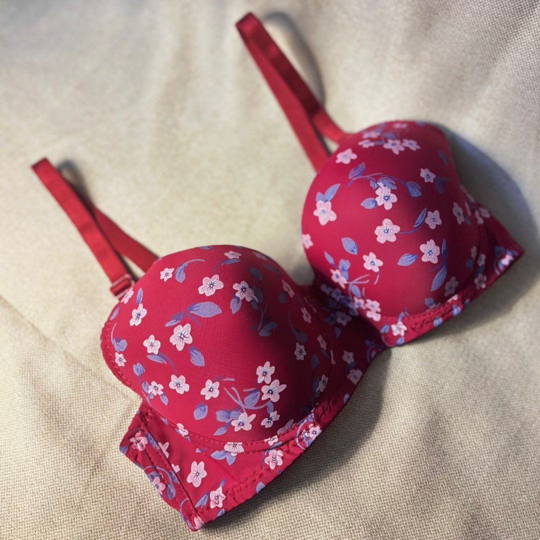 Daisy Push Up Bra in Yellow