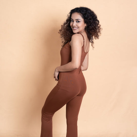 Sleek Strap Jumpsuit in Black
