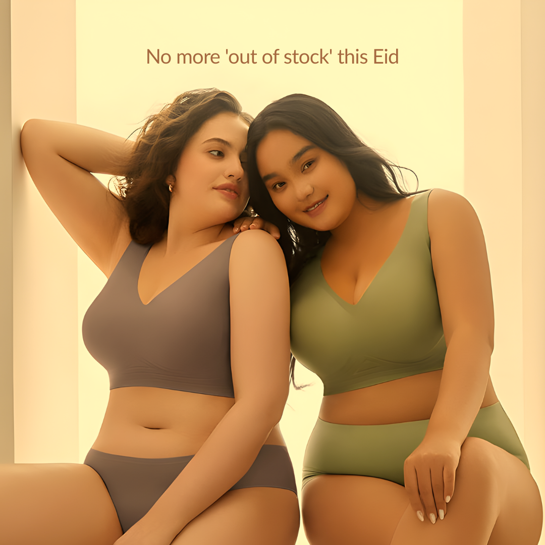 TrueFit Seamless Set for plus size women is available in all sizes in Bangladesh acros SHAPE Lingerie stores and website