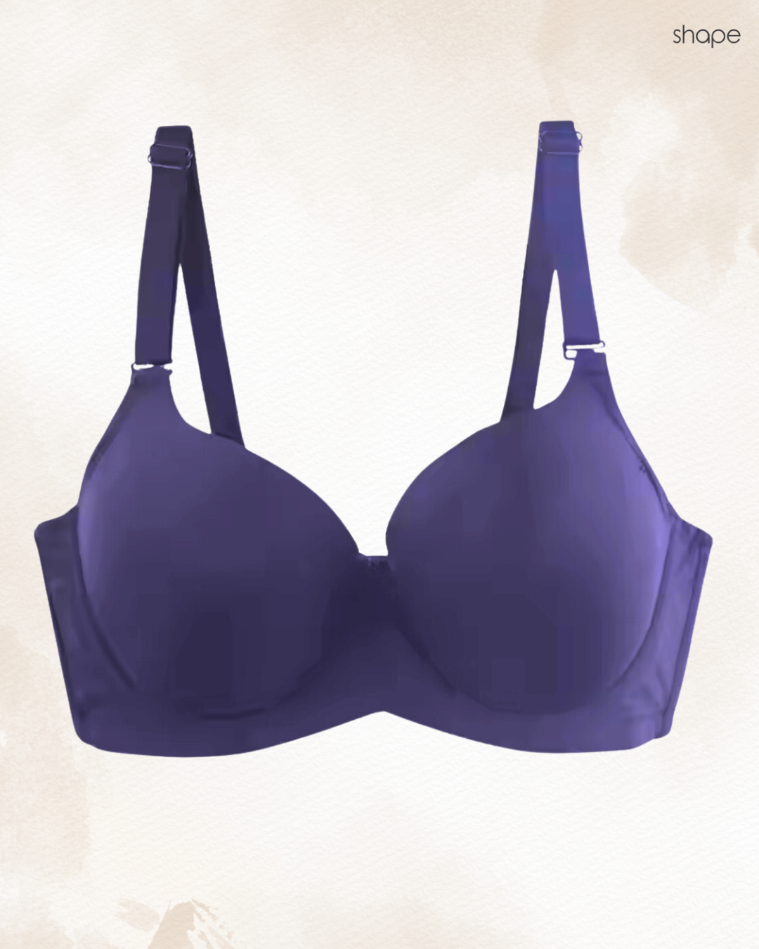 Woman wearing Comfort Curve Bra in blue  SHAPE