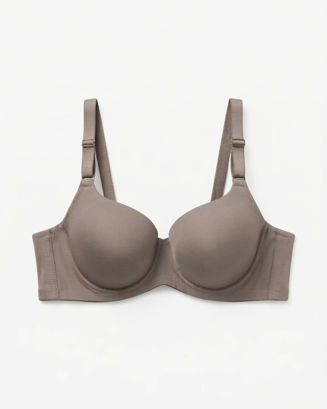 Woman wearing Comfort Curve Bra in coffee SHAPE