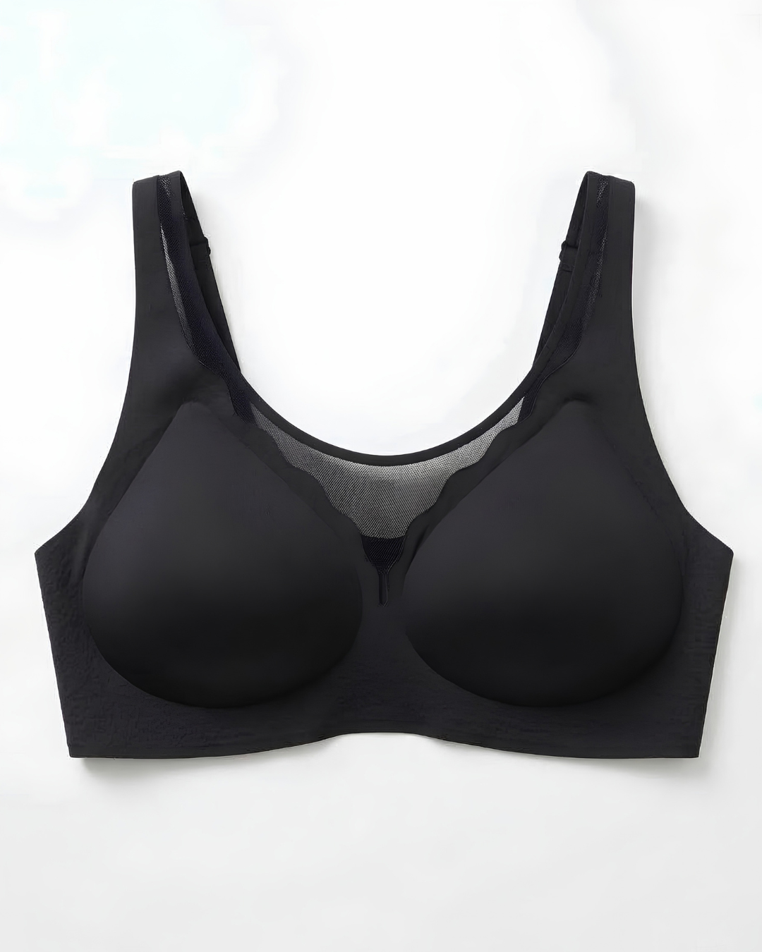 GlowCut Seamless Bra in Midnight Black, SHAPE