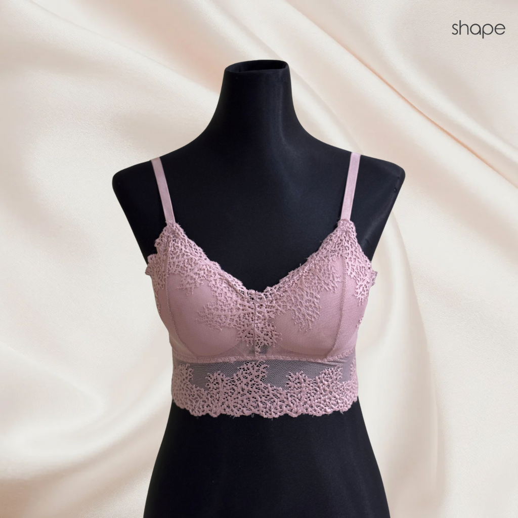 Soft mesh non-wired bralette in Black, SHAPE Lingerie