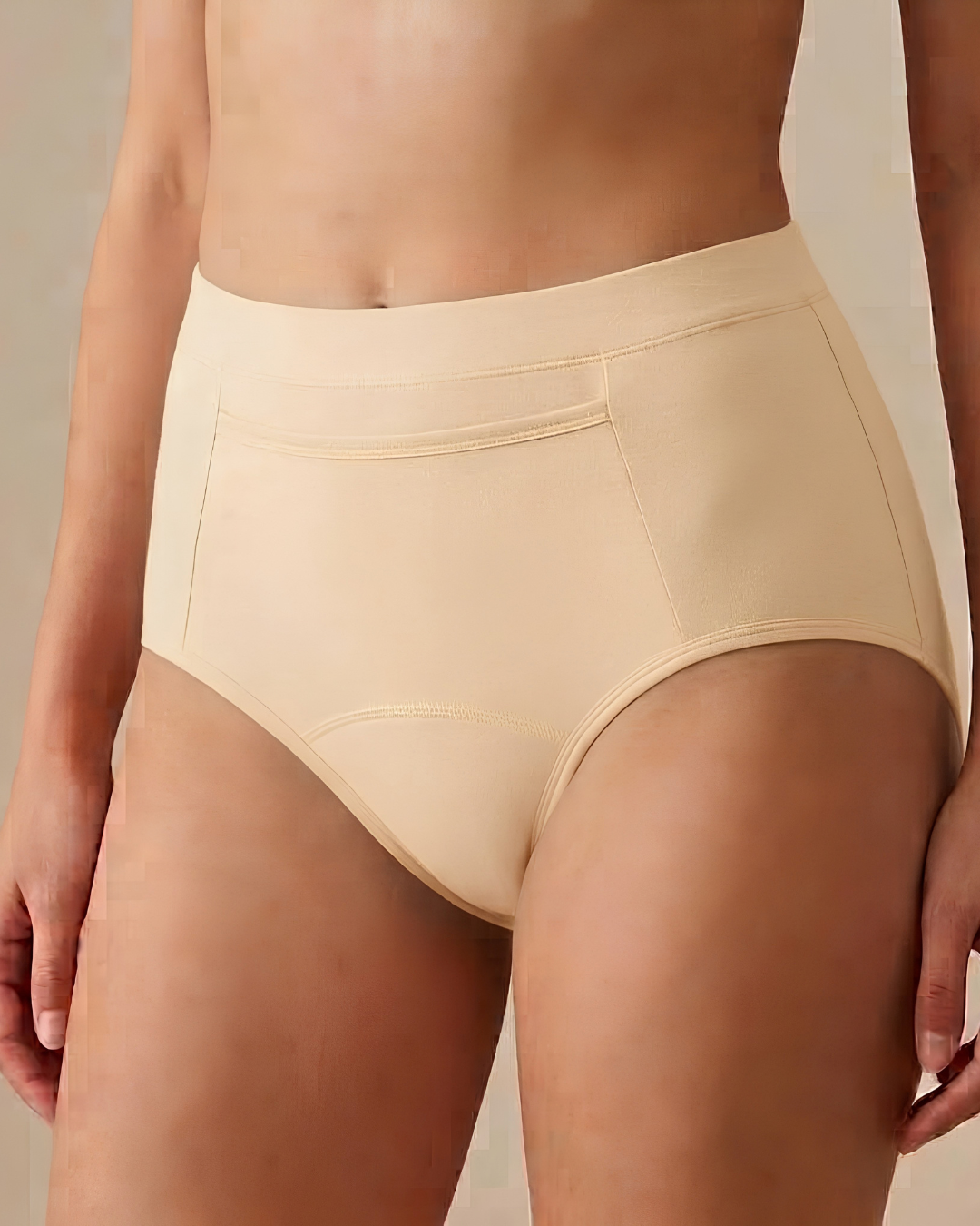 Plain Cotton Brief worn by a model SHAPE