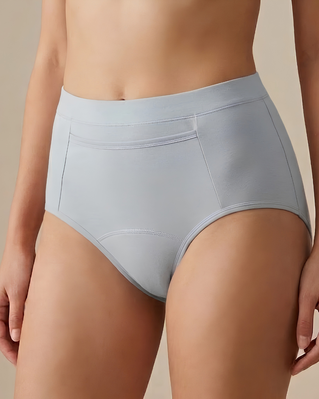 Plain Cotton Brief worn by a model SHAPE