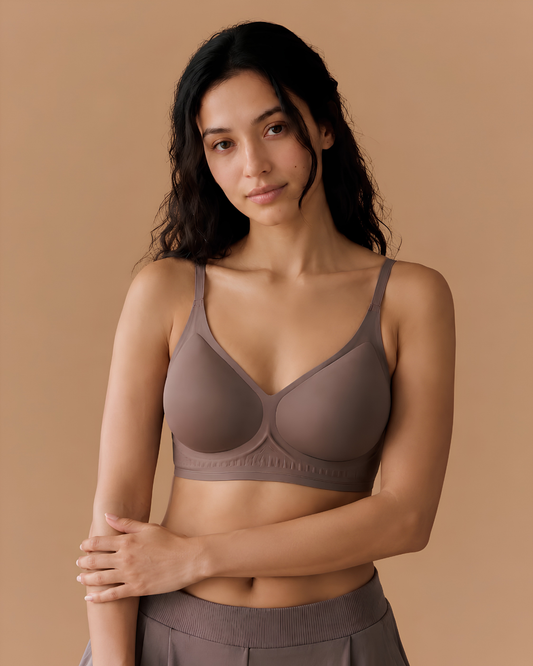 Seamless Air Bra worn by a model, SHAPE