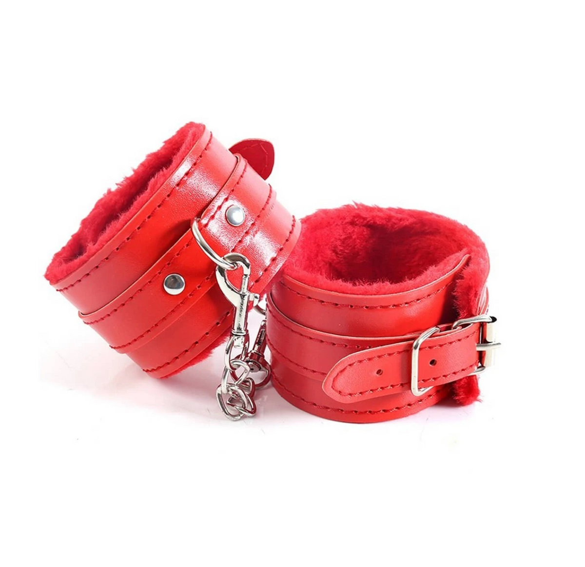Leather Handcuffs promotional graphic — SHAPE Lingerie