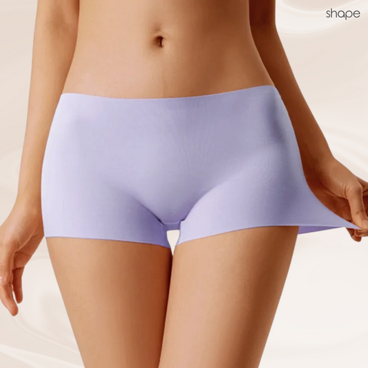 Seamless Boyshorts in Lilac, front view — SHAPE Lingerie