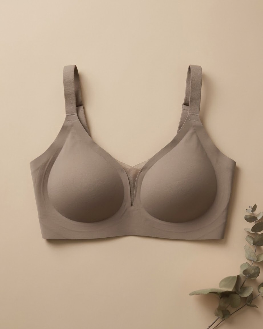 VLite Seamless Bra in Coffee, flat lay, SHAPE Lingerie